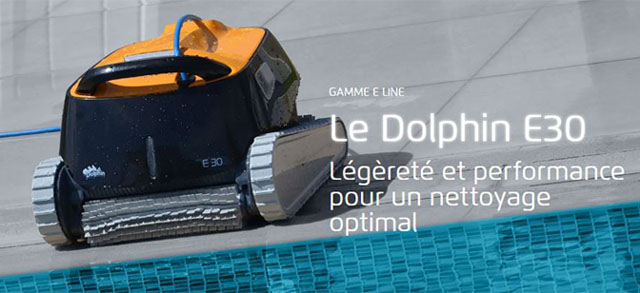 Robot piscine electrique Dolphin E30 - Robot piscine électrique Dolphin E30 Intelligence et efficacité